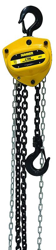 Photo 1 of 2 Ton Chain Hoist with 20 ft. Chain Fall and Overload Protection

