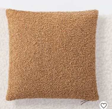 Photo 1 of Boucle Throw Pillow with Exposed Zipper – Threshold™ designed with Studio McGee 21X21 ------MINOR USE --------

