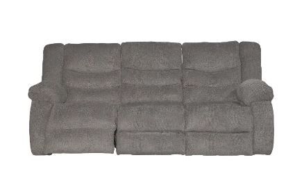 Photo 1 of Clearance Tulen Gray Dual Reclining Sofa --------THERE IS A GREASE SPOT THAT NEEDS CLEANING --------
