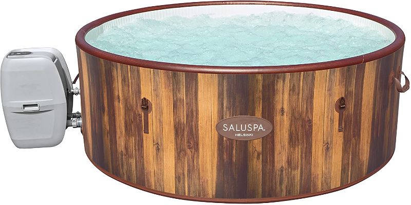 Photo 1 of Bestway SaluSpa 71" x 26" Helsinki AirJet Inflatable Hot Tub------THE BOX IS DAMAGED FROM SHIPPING BUT THE ITEM IS GOOD ----MINOR USE IF USED AT ALL 
