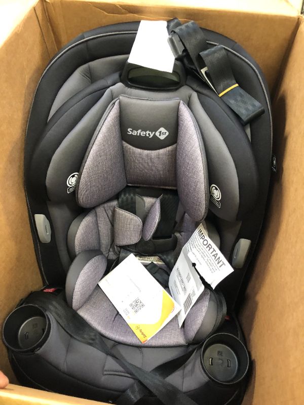 Photo 1 of Safety 1st Grow and Go All-in-One Convertible Car Seat, Rear-facing 5-40 pounds, Forward-facing 22-65 pounds, and Belt-positioning booster 40-100 pounds, Harvest Moon
