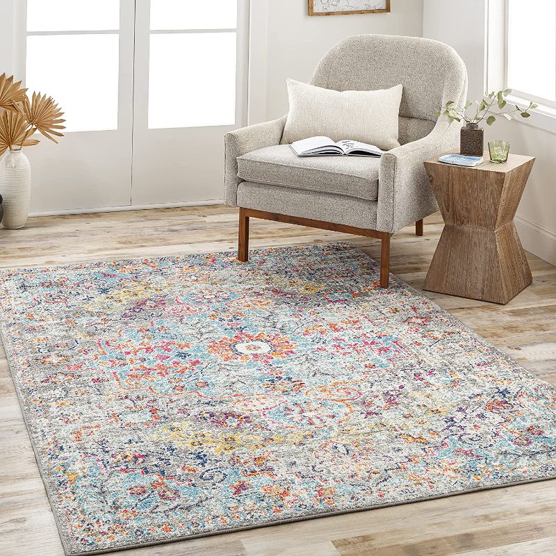 Photo 1 of Artistic Weavers Odelia Vintage Bohemian Area Rug,5'3" x 7'3",Aqua
