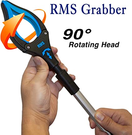 Photo 1 of 32 Inch Extra Long Grabber Reacher with Rotating Jaw - Mobility Aid Reaching Assist Tool (Blue)