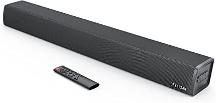 Photo 1 of 100W Sound bar, BESTISAN TV Soundbar, Bluetooth 5.1 Wired and Wireless Sound bar for TV/Home Theater/PC(6 Drivers, 105dB, 3 EQ Modes, Bass Adjustable, 3D Surround Sound)
TESTED, WORKS AND SOUNDS GREAT.