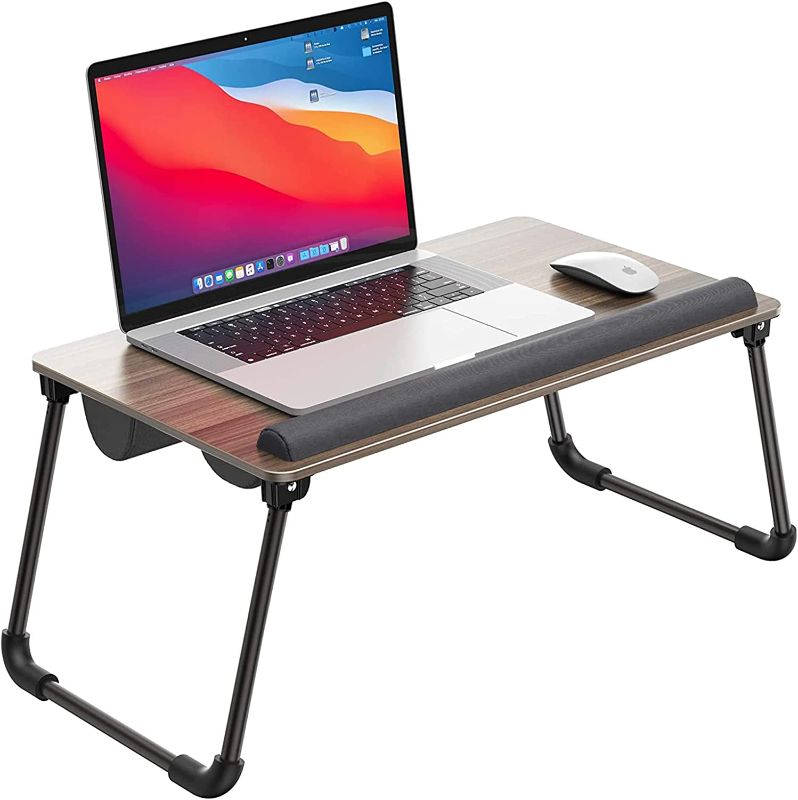 Photo 1 of ATUMTEK 27” Large Lap Desk Fits 17 inches Laptops, 2 in 1 Laptop Desk for Bed, Laptop Lap Desk with Cushion and Folding Legs for Home Office Working, Writing
