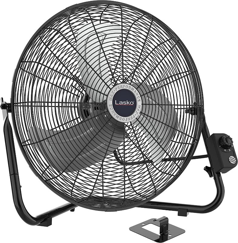 Photo 1 of Lasko 20" High Velocity Quick Mount, Easily Converts from a Floor Wall Fan, 7 x 22 x 22 inches, Black 2264QM----MISSING SOME MINOR HARDWARE ---------
