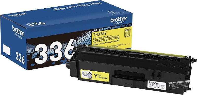 Photo 1 of Brother TN-336Y DCP-L8400 L8450 HL-L8250 L8350 MFC-L8600 L8650 L8850 Toner Cartridge (Yellow) in Retail Packaging
