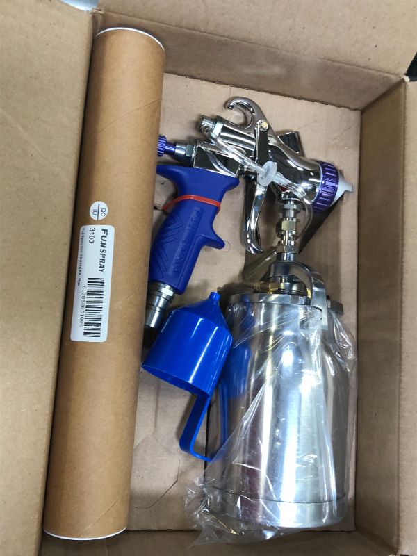 Photo 6 of Fuji Industrial Spray Equipment PLATINUM-T75G Fuji 2895-T75G Q5 Platinum Quiet HVLP Spray System & 5100-5 Aircap Set #5 for T-Series Spray Gun

