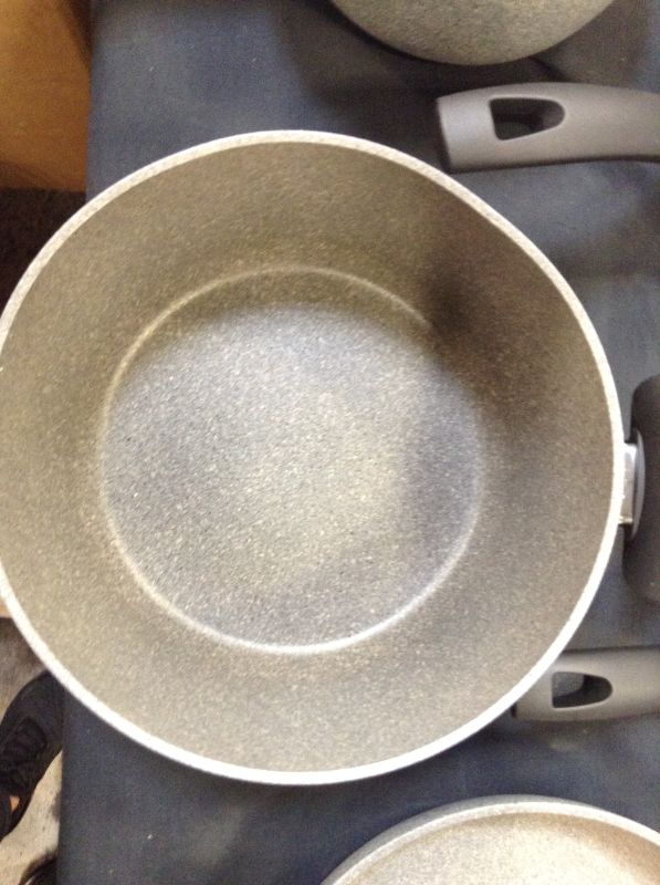 Photo 9 of Ballarini Parma 10-pc. Aluminum Cookware Set-----ONE OF THE LIDS IS MISSING 