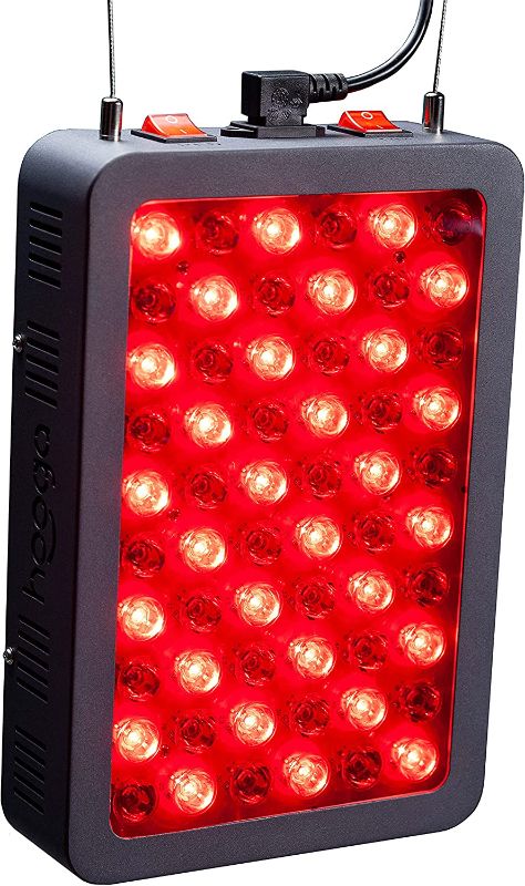 Photo 1 of Hooga Red Light Therapy Device, Red Near Infrared 660nm 850nm, 60 Clinical Grade LEDs, High Power Output Panel. Hanging Kit. Improve Sleep, Pain Relief, Skin Health, Anti-Aging, Energy, Recovery.
