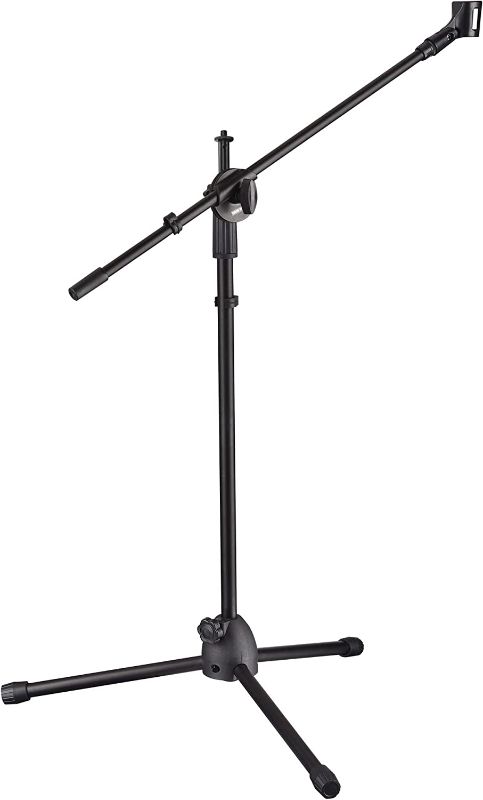 Photo 1 of AW Adjustable Microphone Stand Boom Arm Mic Mount Quarter-turn Clutch Tripod Holder Audio Vocal Singing Speech Stage Outdoor Activities-----MISSING PARTS ------SALE FOR PARTS ONLY 
