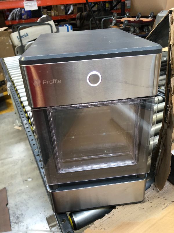 Photo 7 of GE Profile Opal | Countertop Nugget Ice Maker with Side Tank | Portable Ice Machine Makes up to 24 lbs. of Ice Per Day | Stainless Steel Finish
