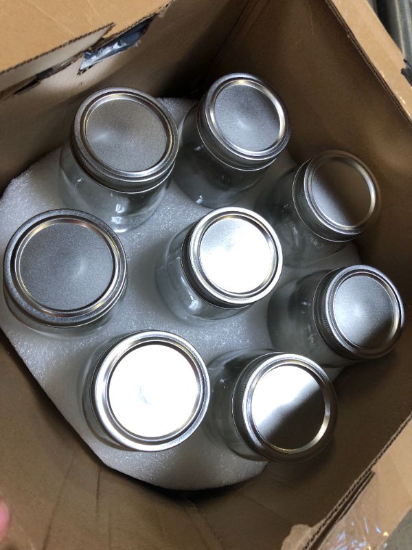 Photo 3 of 15Pack Canning Jars Starter Supplies Kit Set: 8 of 16oz Mason Jar with Lids Regular Mouth, Jar Lifter Funnel Stainless Steel Steam Pot Rack Tongs Bubble...
