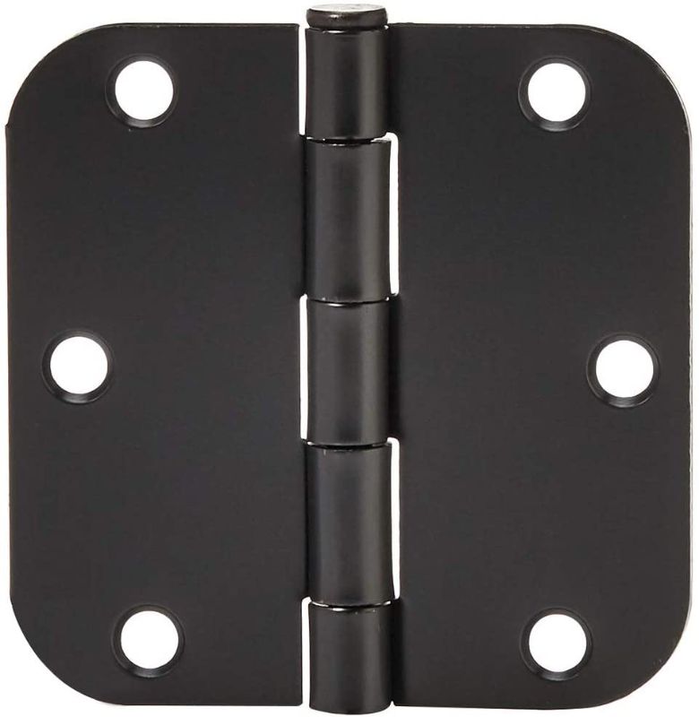 Photo 1 of Amazon Basics Rounded 3.5 Inch x 3.5 Inch Door Hinges    ,6 count 