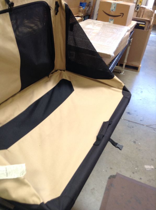 Photo 3 of AmazonBasics Portable Folding Soft Dog Travel Crate Kennel 36"