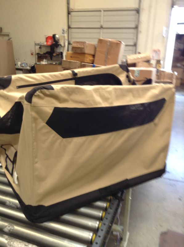Photo 2 of AmazonBasics Portable Folding Soft Dog Travel Crate Kennel 36"