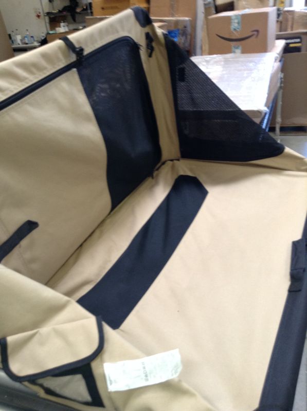 Photo 4 of AmazonBasics Portable Folding Soft Dog Travel Crate Kennel 36"