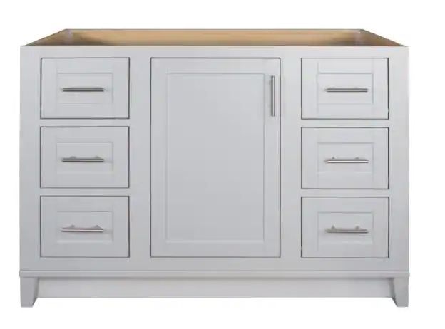 Photo 1 of GLACIER BAY Kinghurst 48 in. W x 21 in. x 33.5 in. H D Bathroom Vanity Cabinet Only in Dove Gray
