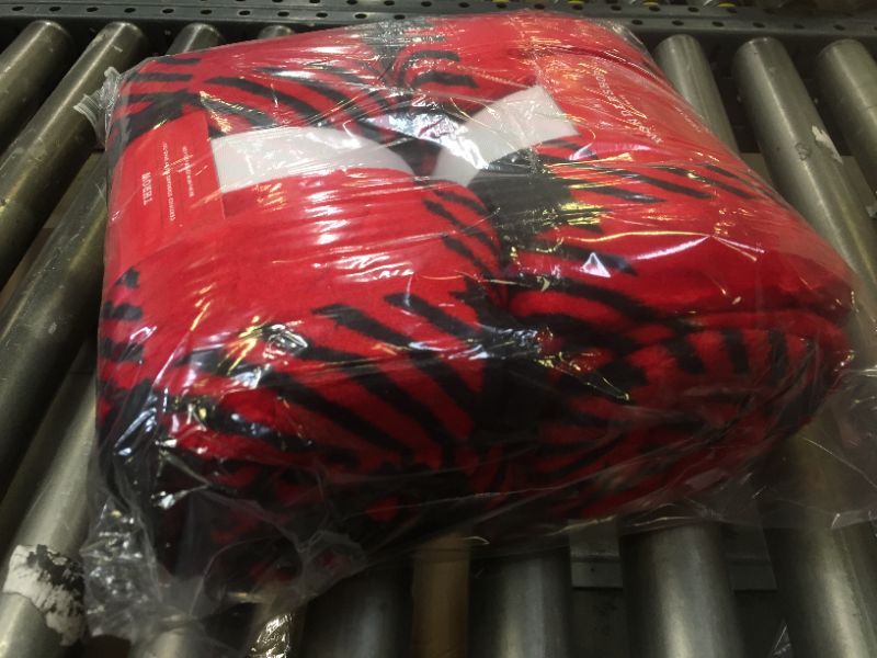 Photo 1 of Buffalo Check Printed Throw Blanket Red/Black - Wondershop 50X60IN 2 PACK 
