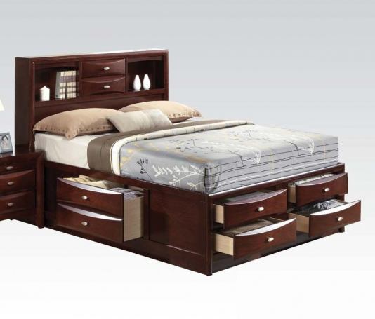 Photo 1 of Acme Ireland Full Storage Bed in Brown 21590F --BOX 2 OF 4 ONLY-- --MISSING BOX 1 BOX 3 AND BOX 4-- PARTS ONLY 
