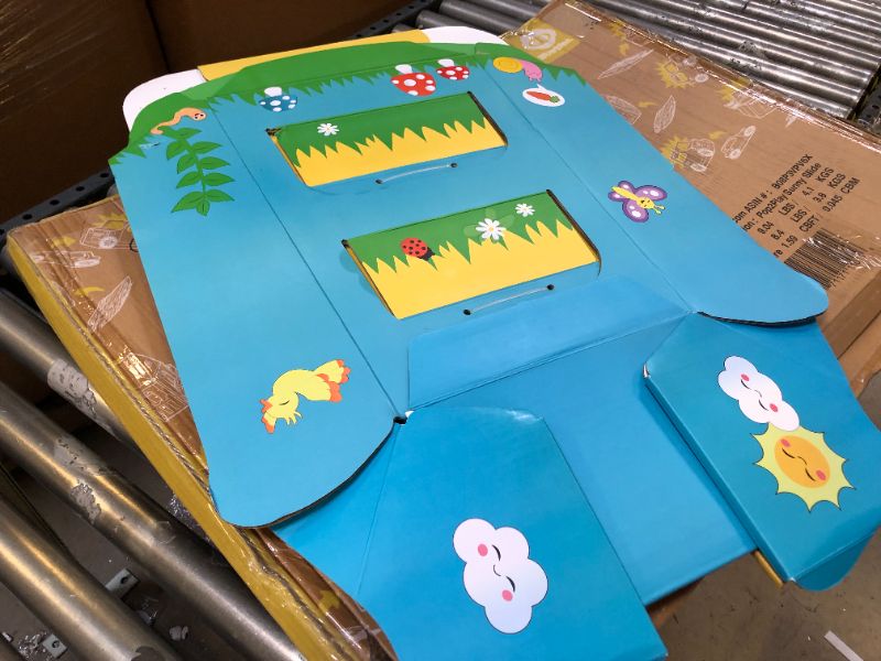 Photo 3 of Pop2Play Toddler Playground Indoor Slide for Kids – Durable Eco-Friendly Foldaway Cardboard Slide (Sunny)