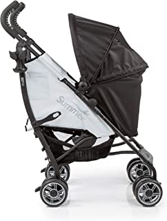 Photo 1 of Summer 3Dflip Convenience Stroller, Black/Gray - Lightweight Umbrella Stroller with Reversible Seat Design for Rear and Forward Facing, Compact Fold, Adjustable Oversized Canopy,1 Count (Pack of 1)
