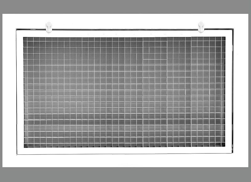 Photo 1 of 18" x 30" Cube Core Eggcrate Return Air Filter Grille for 1" Filter - Aluminum - White [Outer Dimensions: 20.5" x 32.5]