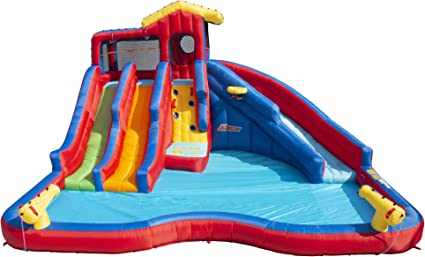 Photo 1 of Banzai Hydro Blast Water Park, Inflatable Outdoor Backyard Water Slide Splash Toy
