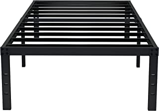 Photo 1 of 16 Inch Heavy Duty Twin Bed Frame, Metal Platform Bed Frames No Box Spring Needed, Noise Free, Easy Assembly, Black