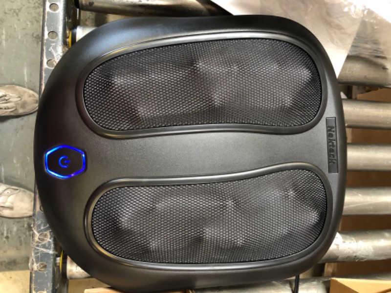 Photo 1 of Nekteck Foot Massager with Heat, Shiatsu Heated Electric Kneading Foot Massager Machine for Plantar Fasciitis, Built-in Infrared Heat Function and Power Cord