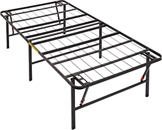 Photo 1 of Amazon Basics Foldable Metal Platform Bed Frame with Tool Free Setup, 18 Inches High, Twin, Black