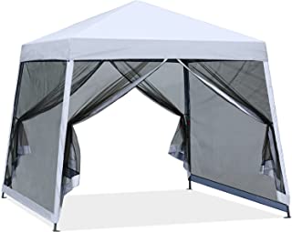 Photo 1 of ABCCANOPY Stable Pop up Outdoor Canopy Tent with Netting Wall, White