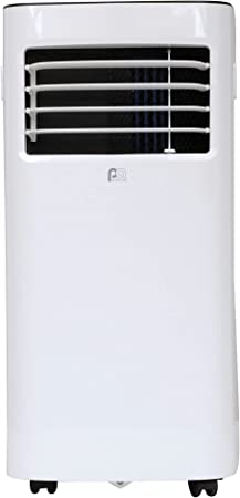 Photo 1 of PerfectAire 2PORT10000A 10,000 BTU/7,000 SACC Compact Portable Air Conditioner with Full-Function Remote for Small to Medium Rooms, White, 115V - CEC
