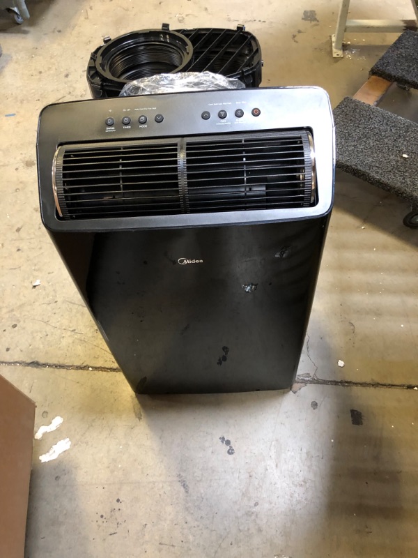 Photo 8 of Midea Duo 14,000 BTU (12,000 BTU SACC) Smart HE Inverter Ultra Quiet Portable Air Conditioner with Heat-Cools Up to 550 Sq. Ft., Works with Alexa/Google Assistant, Includes Remote Control & Window Kit
