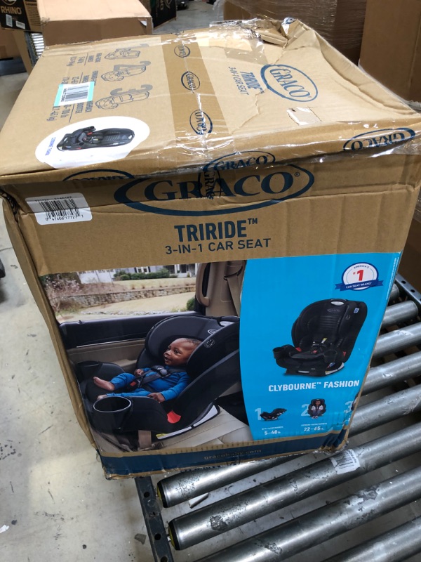 Photo 1 of Graco TriRide 3 in 1 Car Seat | 3 Modes of Use from Rear Facing to Highback Booster Car Seat, Clybourne
