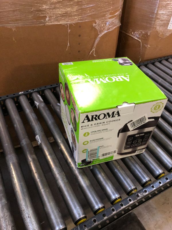 Photo 7 of Aroma Housewares 20 Cup Cooked (10 cup uncooked) Digital Rice Cooker, Slow Cooker, Food Steamer, SS Exterior (ARC-150SB),Black
