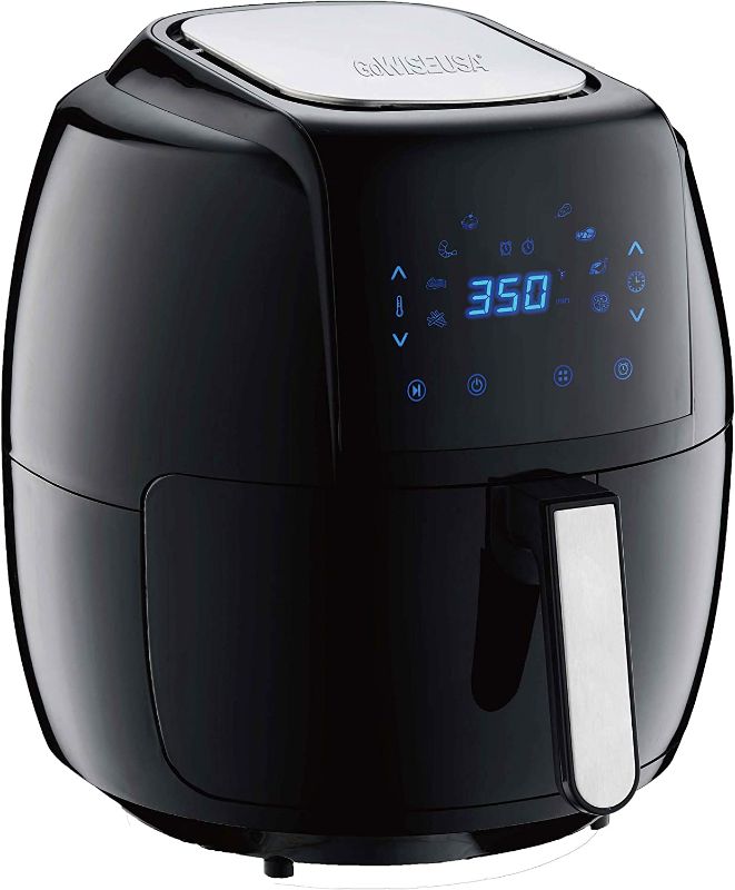 Photo 1 of GoWISE USA 8-in-1 Digital Air Fryer with Recipe Book, 7.0-Qt, Black
