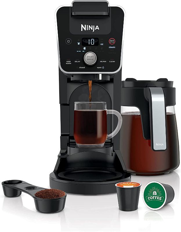 Photo 1 of Ninja DualBrew 12-Cup Drip, Single-Serve for Coffee Pods, Black