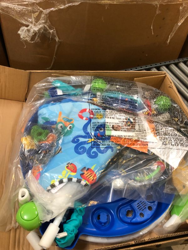 Photo 1 of Baby Einstein Neptune's Ocean Discovery Activity Jumper, Ages 6 months +, Multicolored, 32 x 32 x 33.13"
