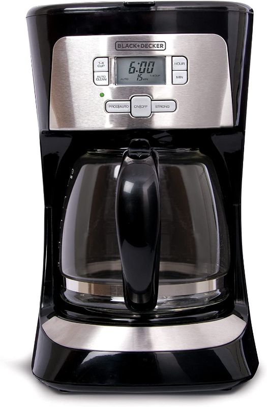 Photo 1 of BLACK+DECKER 12-Cup Programmable Coffee Maker, Black
