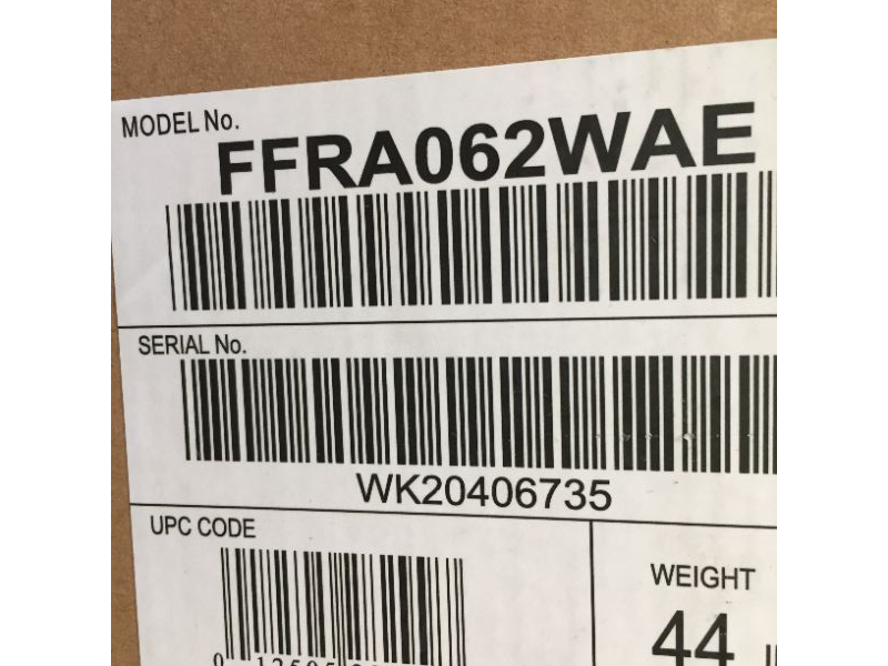 Photo 5 of Frigidaire FFRA062WAE Window-Mounted Room Air Conditioner, 6,000 BTU with Multi-Speed Fan, Sleep Mode, Programmable Timer, in White
