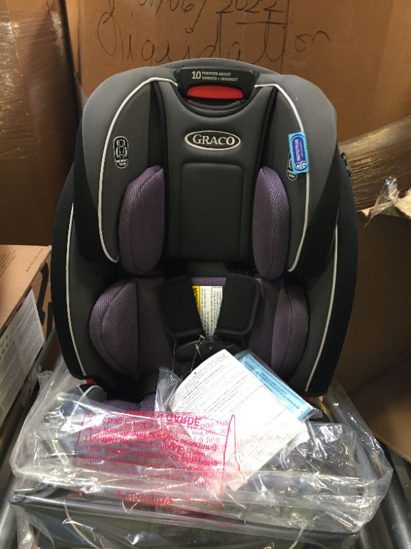 Photo 2 of Graco SlimFit 3 in 1 Car Seat, Slim & Comfy Design Saves Space in Your Back Seat, Annabelle
