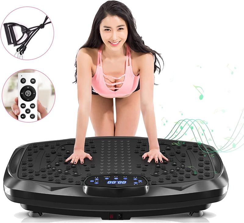 Photo 1 of nimto Vibration Plate Exercise Machine Whole Body Workout Vibration Fitness Platform for Home Fitness & Weight Loss + BT + Remote, 99 Levels
