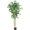 Photo 1 of 5 ft. Artificial High Indoor Ficus Tree
