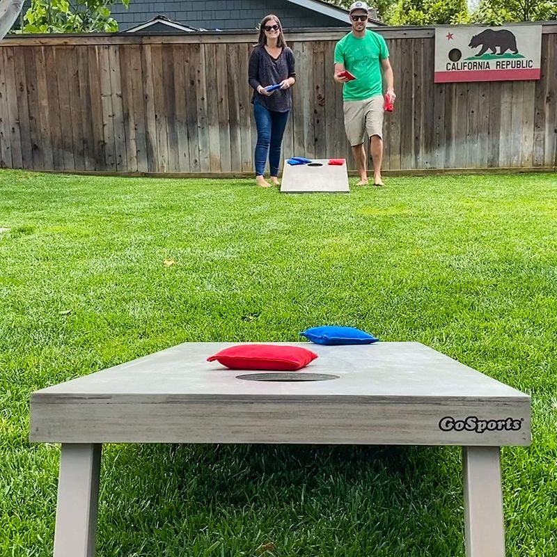 Photo 1 of GoSports 4'x2' Regulation Size Wooden Cornhole Boards Set - Includes Carrying Case (DOES NOT INCLUDE BEAN BAGS)

