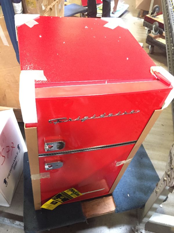 Photo 1 of 2 Door Retro Mini Fridge in Red