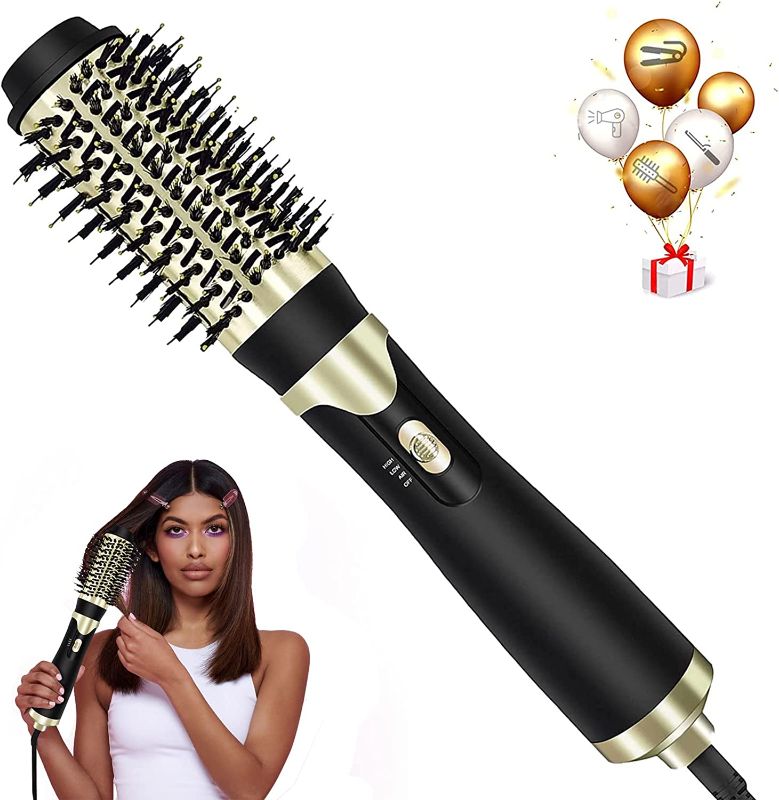 Photo 1 of Hot Air Brush,Hair Dryer Brush Blow Dryer Brush in One Step Hair Dryer and Volumizer Curling Styling Brush Hair Straightener Drying for Women
