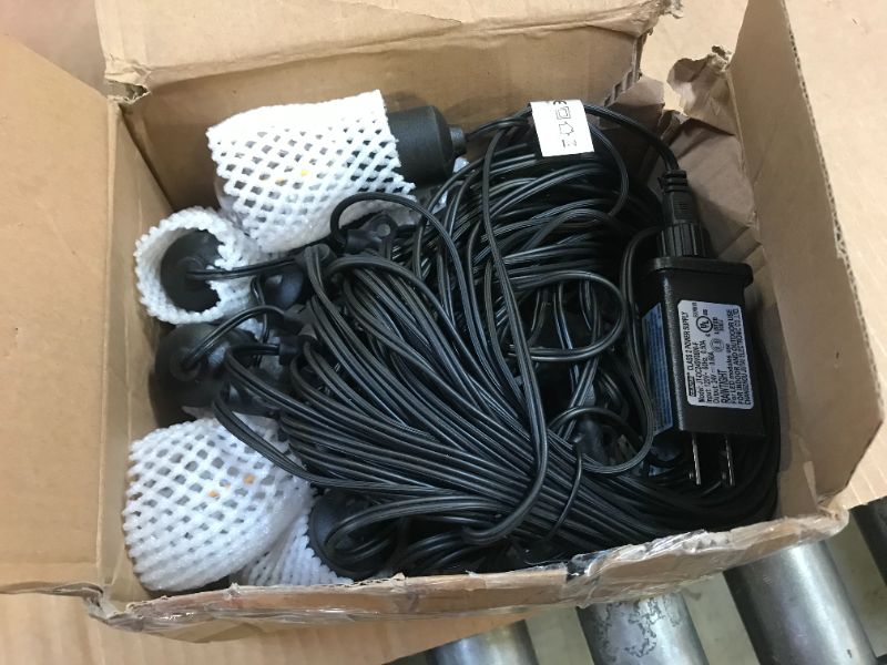 Photo 1 of 56ft Commercial Grade Waterproof Outdoor String Lights with Shatterproof Hanging LED Bulbs for Backyard Garden Patio Pergola Gazebo Bistro Bedroom Christmas Wedding Party