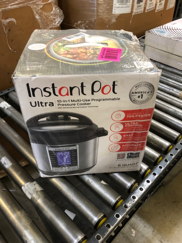 Photo 4 of Instant Pot Ultra, 10-in-1 Pressure Cooker, Slow Cooker, Rice Cooker, Yogurt Maker, Cake Maker, Egg Cooker, Sauté, and more, Includes App With Over 800 Recipes, Stainless Steel, 6 Quart
