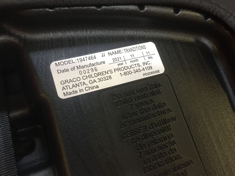 Photo 5 of Graco Tranzitions 3 in 1 Harness Booster Seat, Proof
